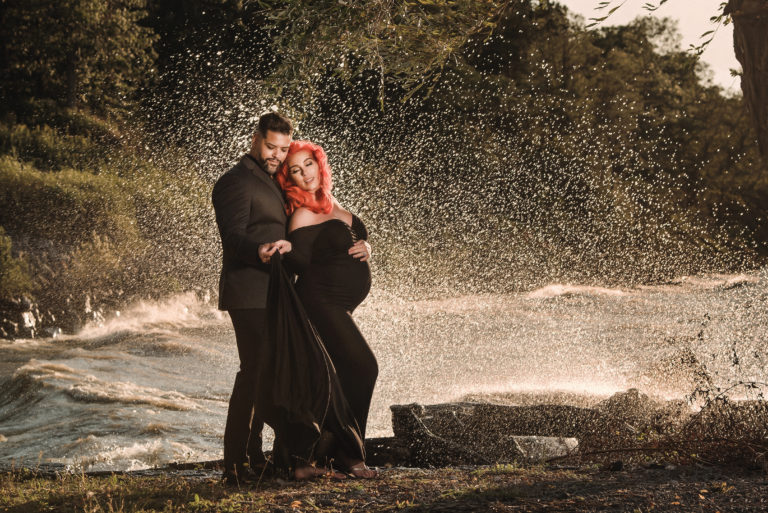 Buffalo Maternity Session on the beach of Lake Ontario