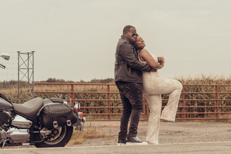 Fun couple engagement session in buffalo ny